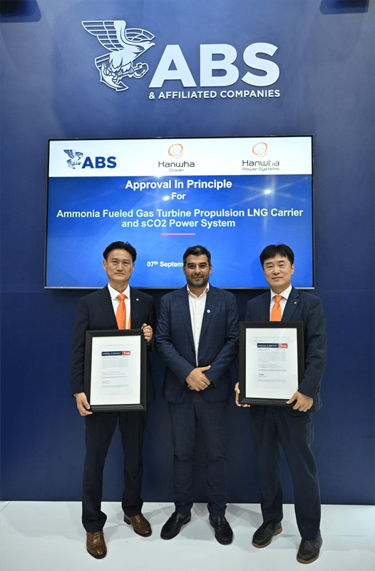 ABS Issues AIP for Hanwha Ocean’s Industry-First, Zero-Carbon Gas Carrier