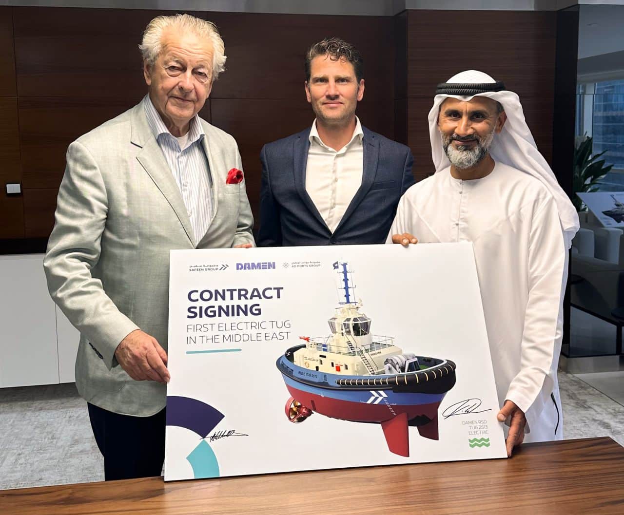 SAFEEN Group Trials Middle East’s First Electric Tug at Khalifa Port