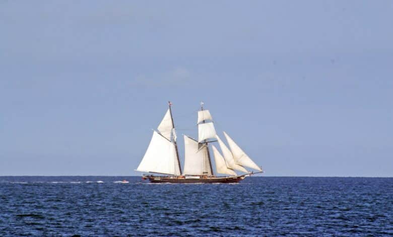 Cargo sailing ship