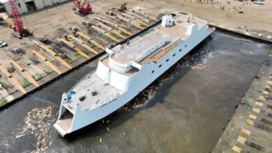 New Long Island Ferry Launched at Eastern Shipbuilding