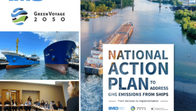 Support offered to developing countries for National Plans to reduce ship GHG emissions