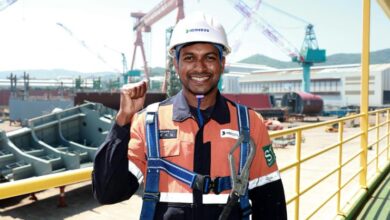 Eewawasam Meegallal-Age Nalinda Kumara, first foreign on-site foreman at the Ulsan-based HD Hyundai Heavy Industries shipyard. Courtesy of HD Hyundai Heavy Industries