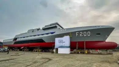 Brazil launches first in class F200 Tamandaré frigate