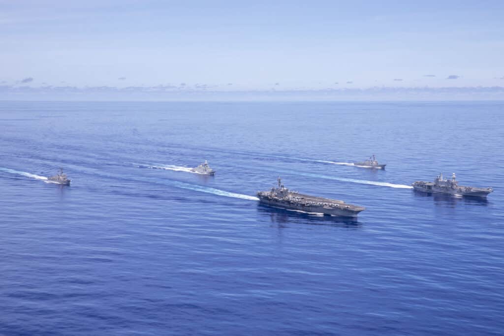 U.S. Navy and Italian Navy Conduct First Indo-Pacific Multi-Large Deck Event