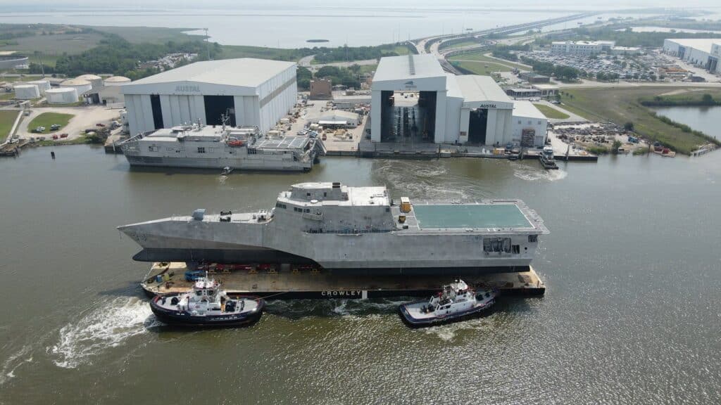 Austal USA Launches Final Littoral Combat Ship – LCS 38