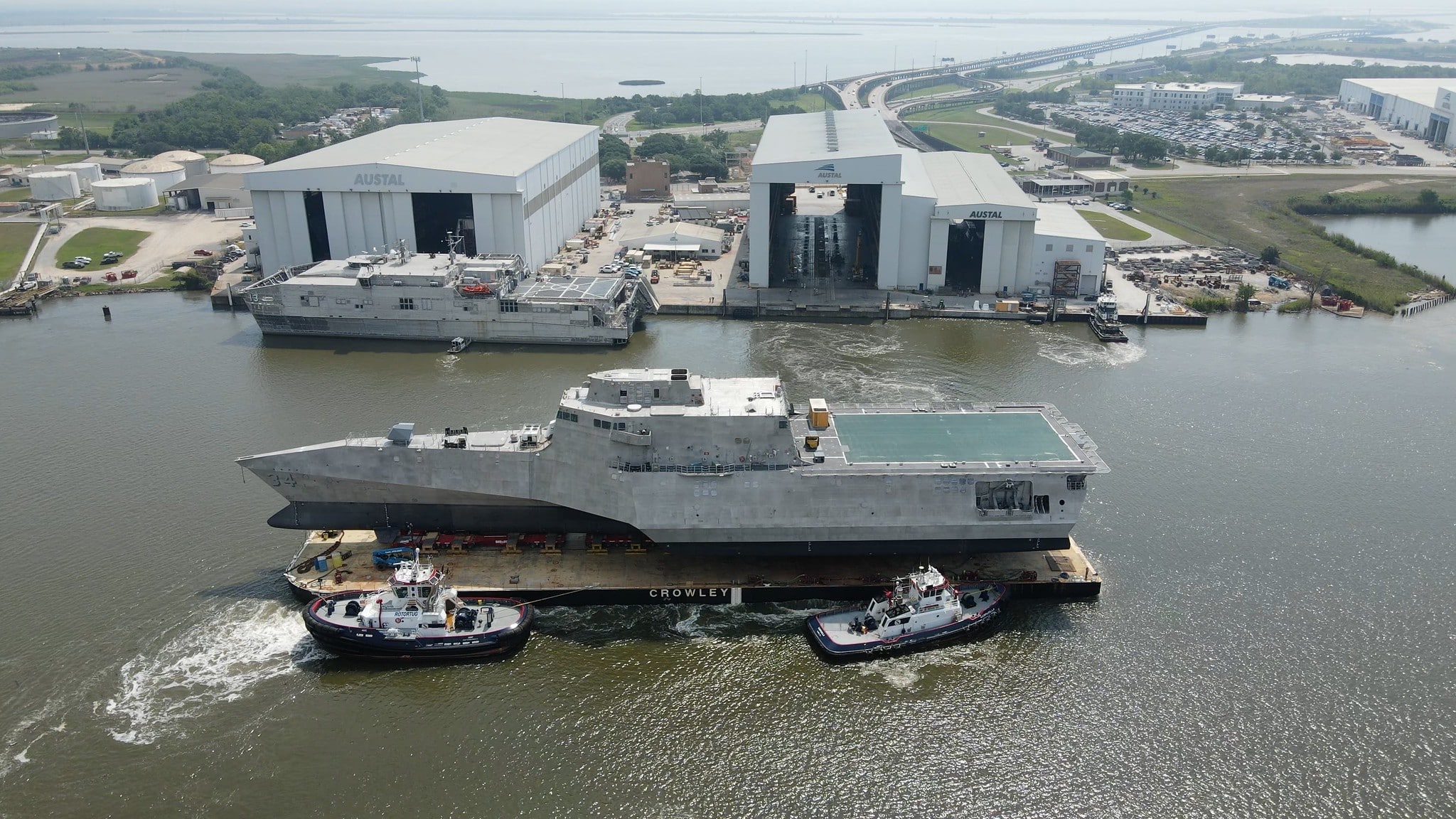 Austal USA Launches Final Littoral Combat Ship – LCS 38