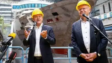 German Chancellor Visits Meyer Werft Signaling Support for Bailout