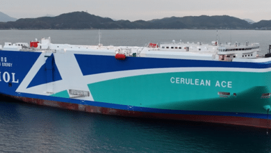 ClassNK awards first-ever notation for safe transportation of EVs to MOL’s car carrier “CERULEAN ACE”