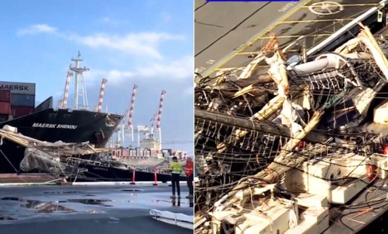 Australia’s Largest Sail-training Ship Hit By Container Ship At Fremantle Port, 2 Injured