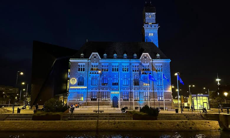 Blue Lighting for World Maritime Day