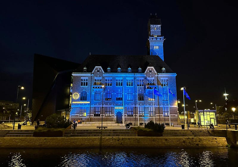 Blue Lighting for World Maritime Day