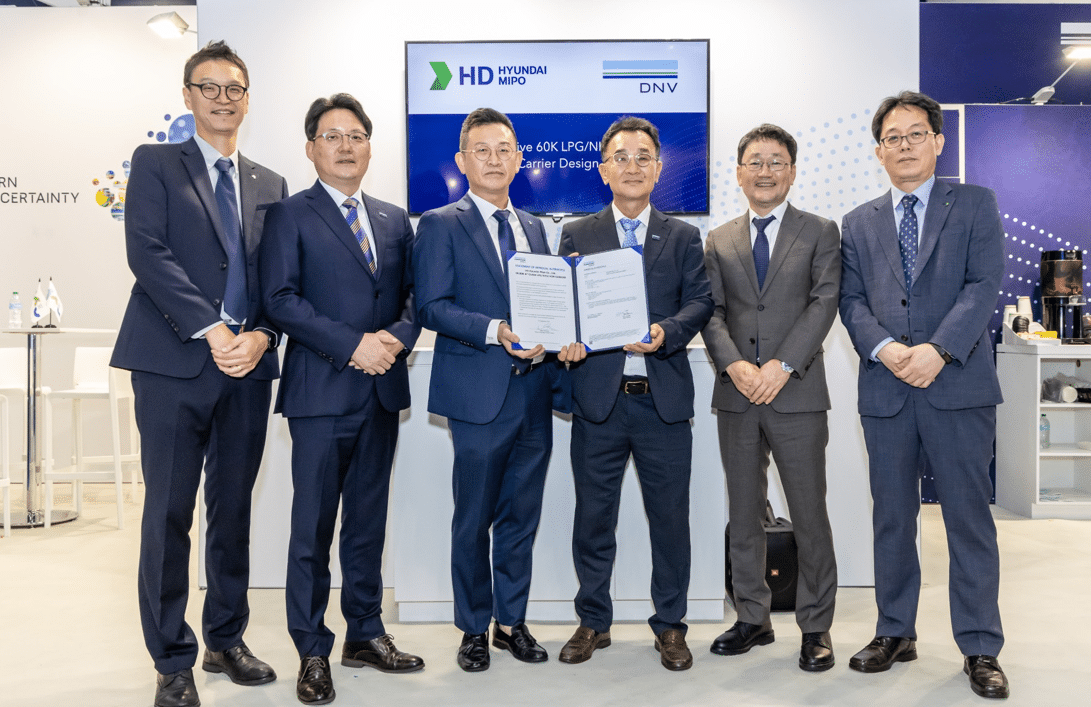 DNV Awards AiP to HMD for innovative 60K LPG/NH3/VCM Carrier Design