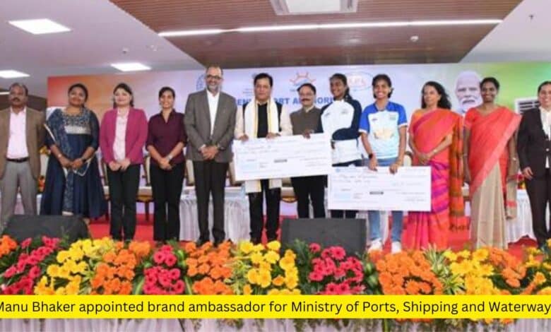 Manu Bhaker Appointed as Brand Ambassador for Ministry of Ports, Shipping & Waterways