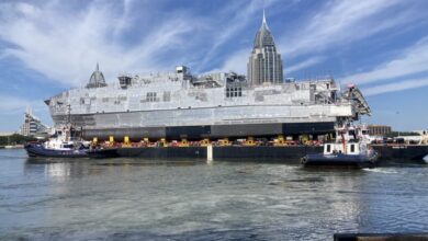 Austal USA Launches USNS Point Loma (EPF 15)