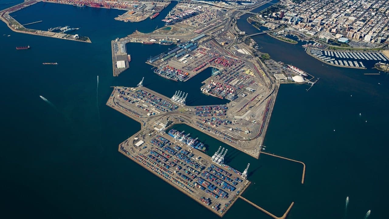 Record monthly container volumes at the Port of Long Beach