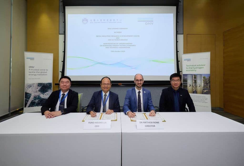 DNV and MIRDC Team Up to Boost Renewable Energy in Taiwan