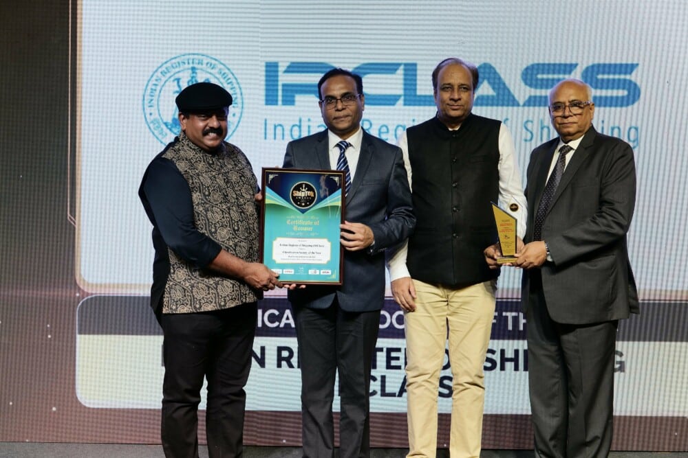 Indian Register of Shipping Honoured at ShipTek International Awards 2024