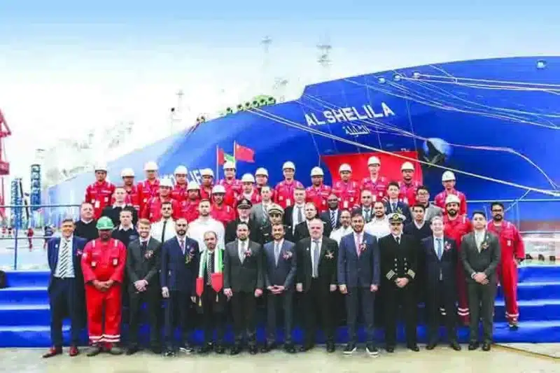 ADNOC, Jiangnan Shipyard, and DNV celebrate delivery of first large-scale Mark III Flex LNG Carrier in China