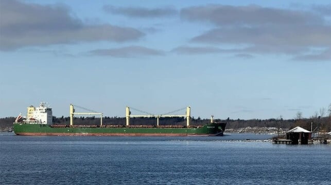 Bulker Expected to be Stuck for Days After Grounding in St. Lawrence