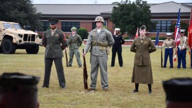 Albany Marine Corps Logistics Base welcomes base patrons and family to flag