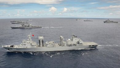 China deploys navy in drills around Taiwan