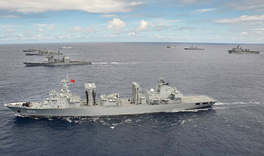 China deploys navy in drills around Taiwan