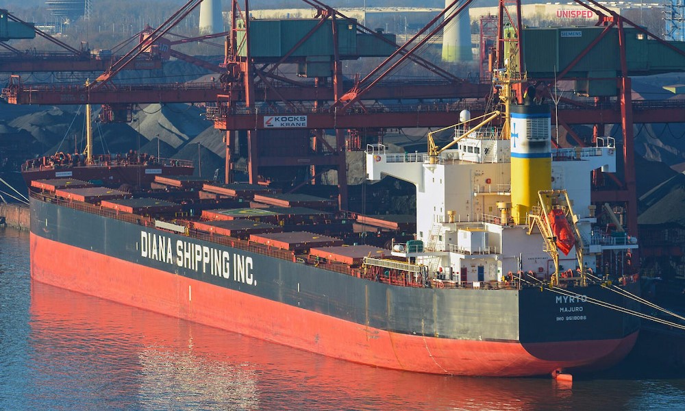 Diana Shipping kamsarmax going on hire with NYK Line