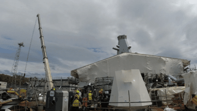 Fire safety fears halt construction to build HMS Glasgow