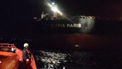 HMM Containership and Greek Tanker Collide off Spain