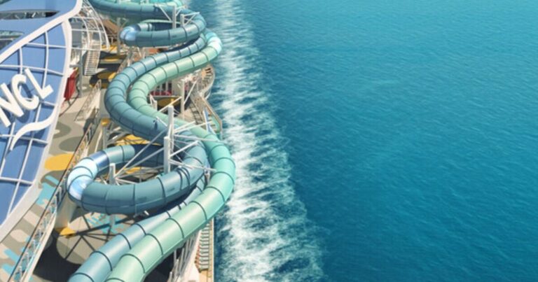 Inside new cruise ship setting sail in 2025 with rollercoaster waterslide |