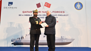 Keel laid for Qatar's two new guided missile fast attack craft at Dearsan