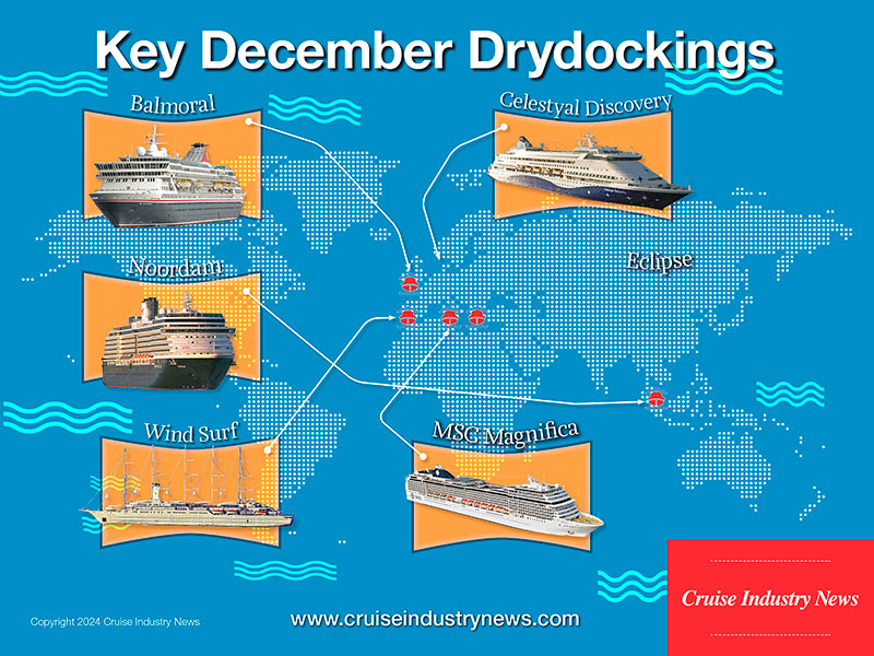 Key Cruise Ship Drydocks in December - Cruise Industry News