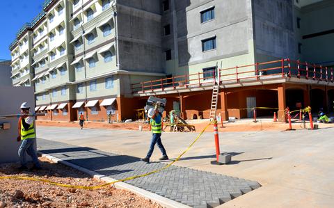 Marine base on Guam remains a work in progress as first troops arrive from