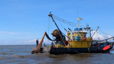 Marine police detain fishing trawler off Kuala Baram, arrest five