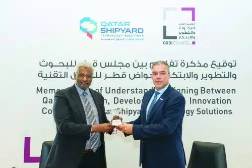 QRDI Council and Qatar Shipyard Technology Solutions sign MoU