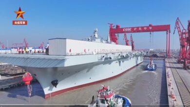 China's first Type 076 amphibious assault ship leaves dockyard, soon to enter