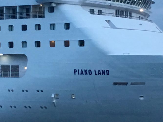 Cruise Ship Piano Land Sets Sail from Hong Kong