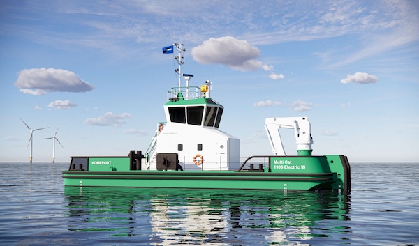 EST-Floattech powers Damen Multi Cat 1908 Electric with