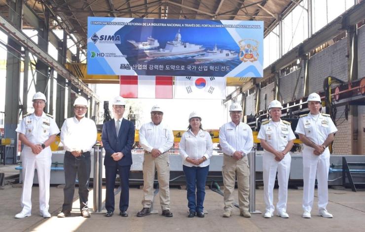 HD Hyundai kicks off warship construction project in Peru