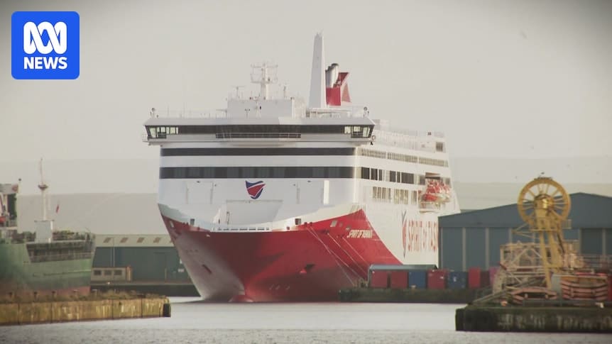 Spirit of Tasmania IV ferry enters second month of storage at Leith, Scotland