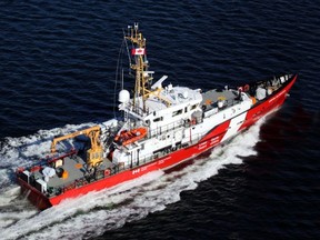 The build and scrapping costs of one Coast Guard ship are about M