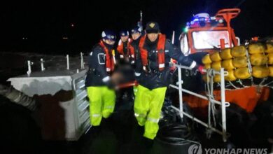 4 dead, 6 missing after fishing trawler sinks off southern coast in South Korea