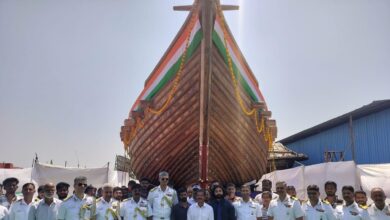 Ancient ship launched in Goa