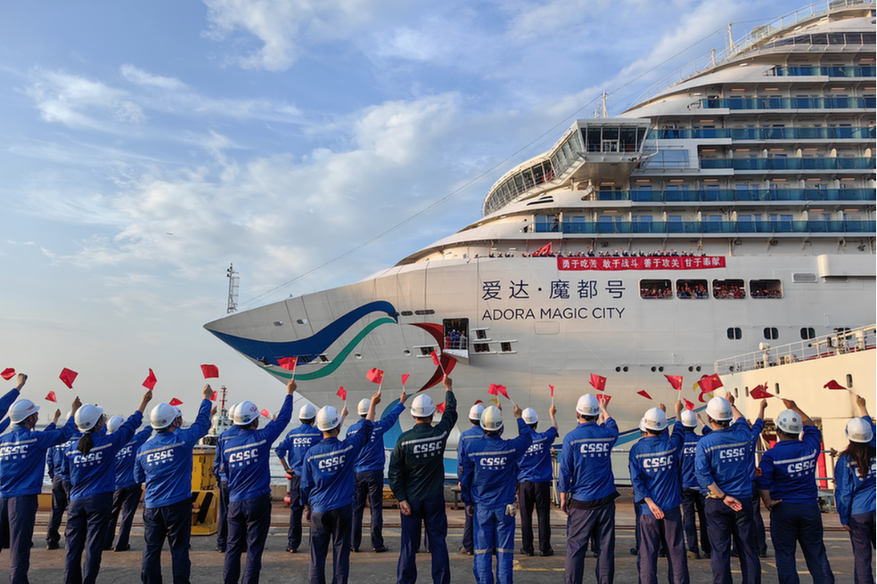 China's first domestically built cruise ship to launch summer special route