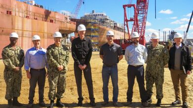 Eastern Shipbuilding Group welcomes senior DOD officials to its shipyard