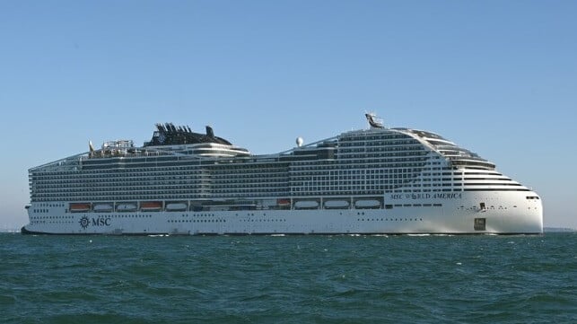 MSC’s First American Mega Cruise Ship Completes Sea Trials