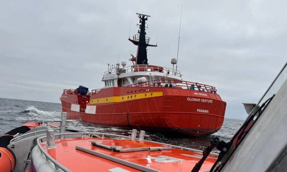 Two crewmen injured as OSV hits wind turbine in Dutch North