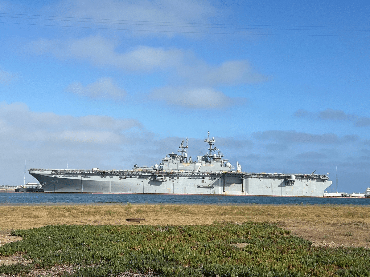 Huge Ship In Anaheim Bay Is 'Historic' First For Seal Beach
