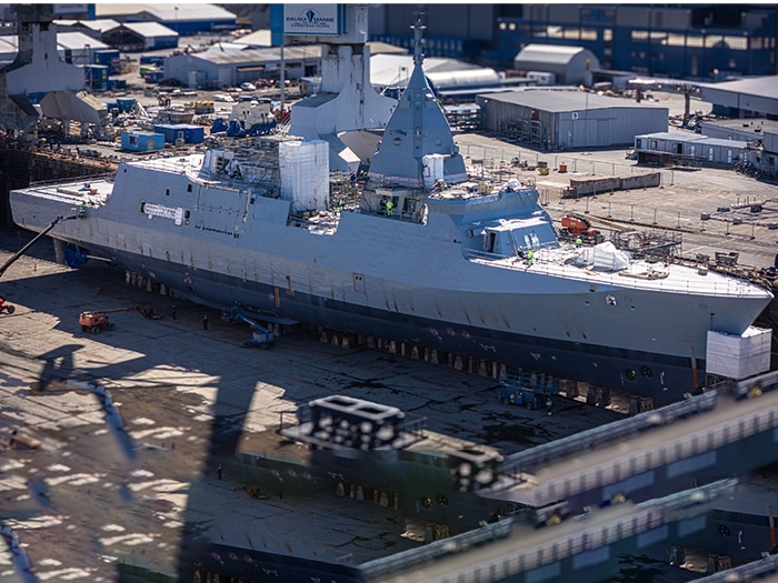 VIDEO: Rauma Shipyard launches first Squadron 2020 corvette