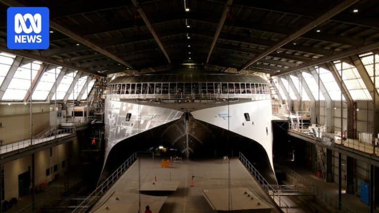 World's largest '100 per cent electric' ship launched by Tasmanian builder Incat